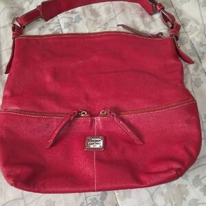 Dooney & Bourke Red Leather Shoulder Bag